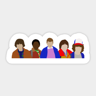 STRANGER THINGS SQUAD (Minimalist Print) Sticker